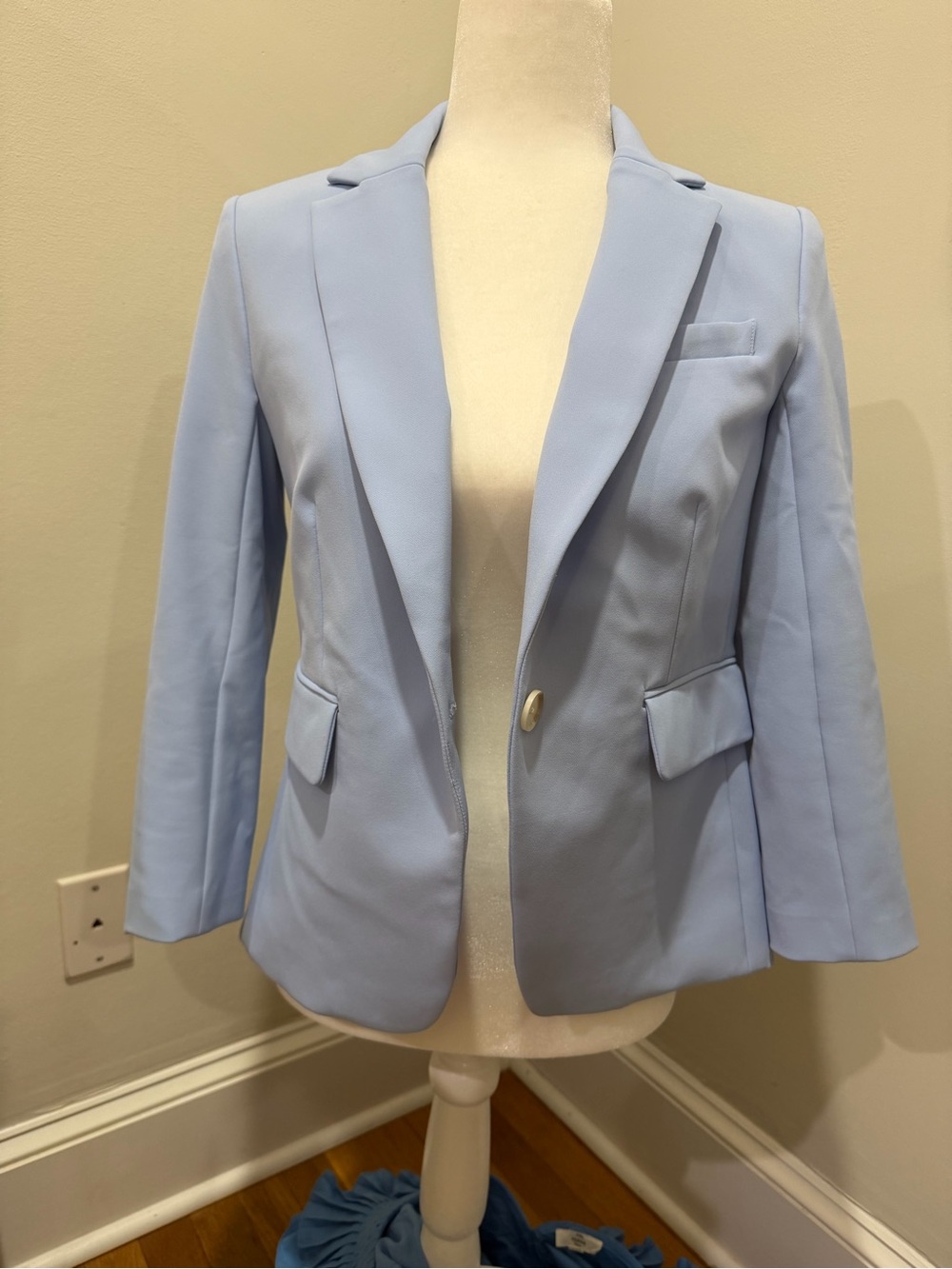Veronica Beard Blue Women's Tailored Dickey Blazer